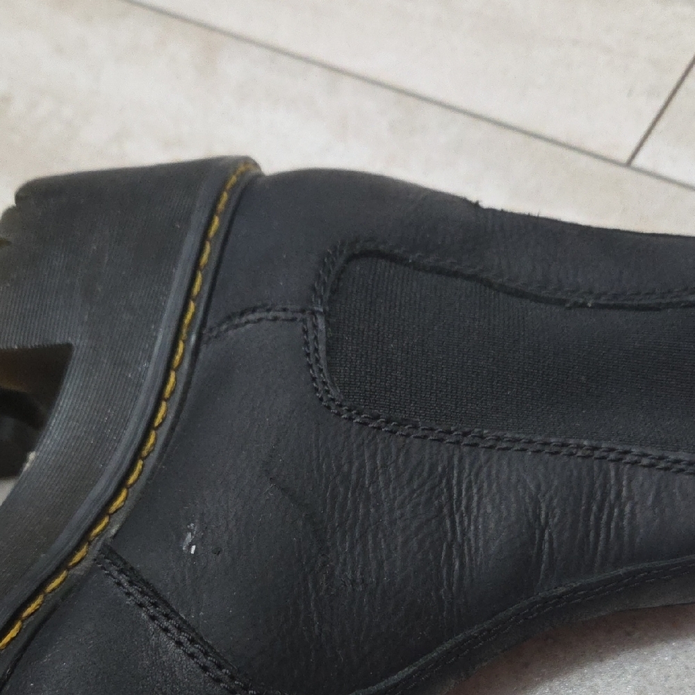 Dr. Martens Black Chelsea Boots with Yellow Stitching - Picture 8 of 12